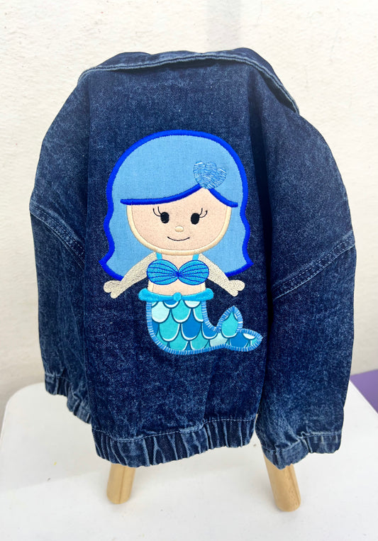 mermaid jean jacket