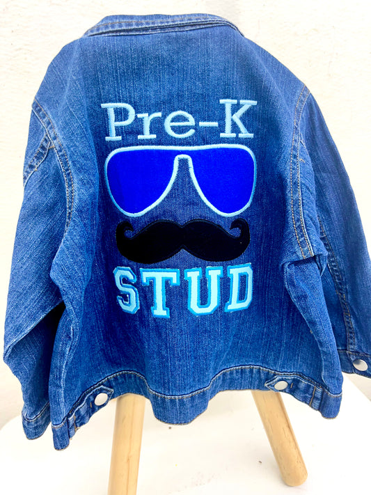Pre K Stud Jean Jacket