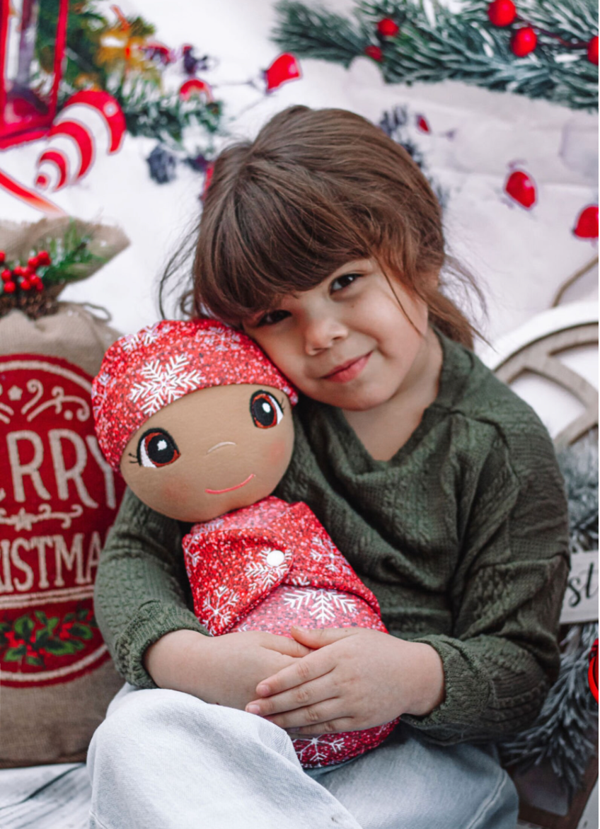 Red Jolly Swaddle Baby