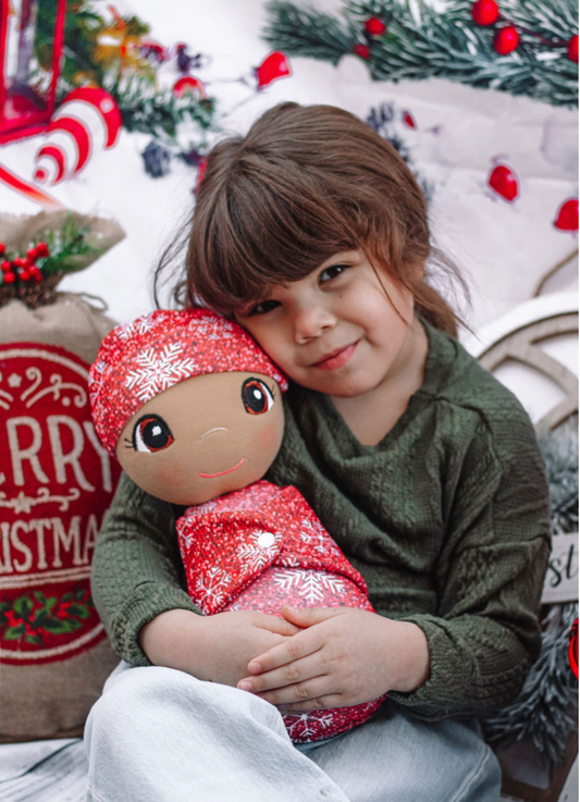 Red Jolly Swaddle Baby