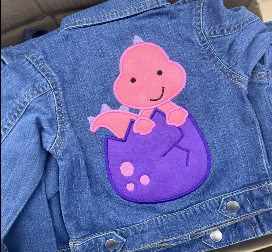 Dinosaur Egg Jean Jacket