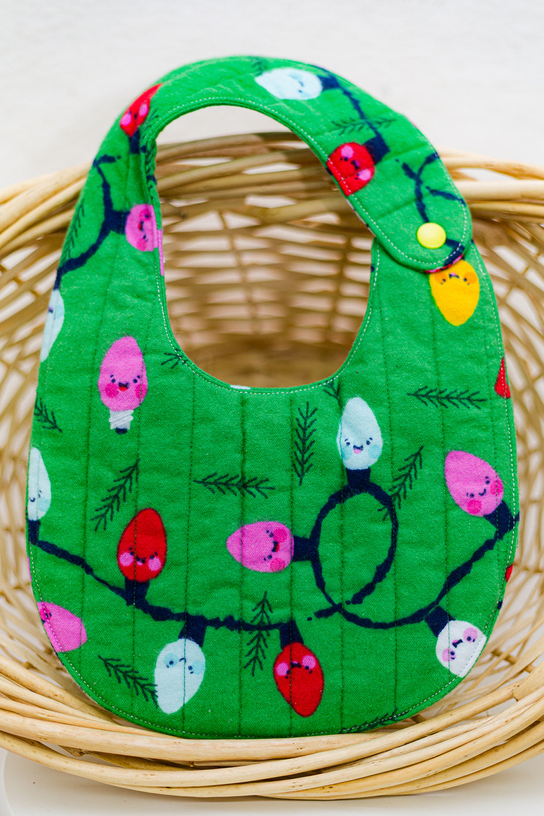 Christmas Flannel Quilted Bib