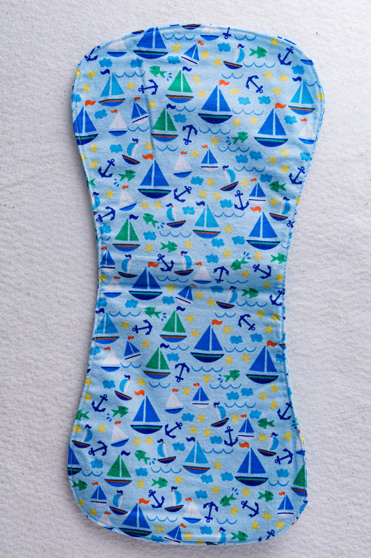 Sail Boat Burp Cloth